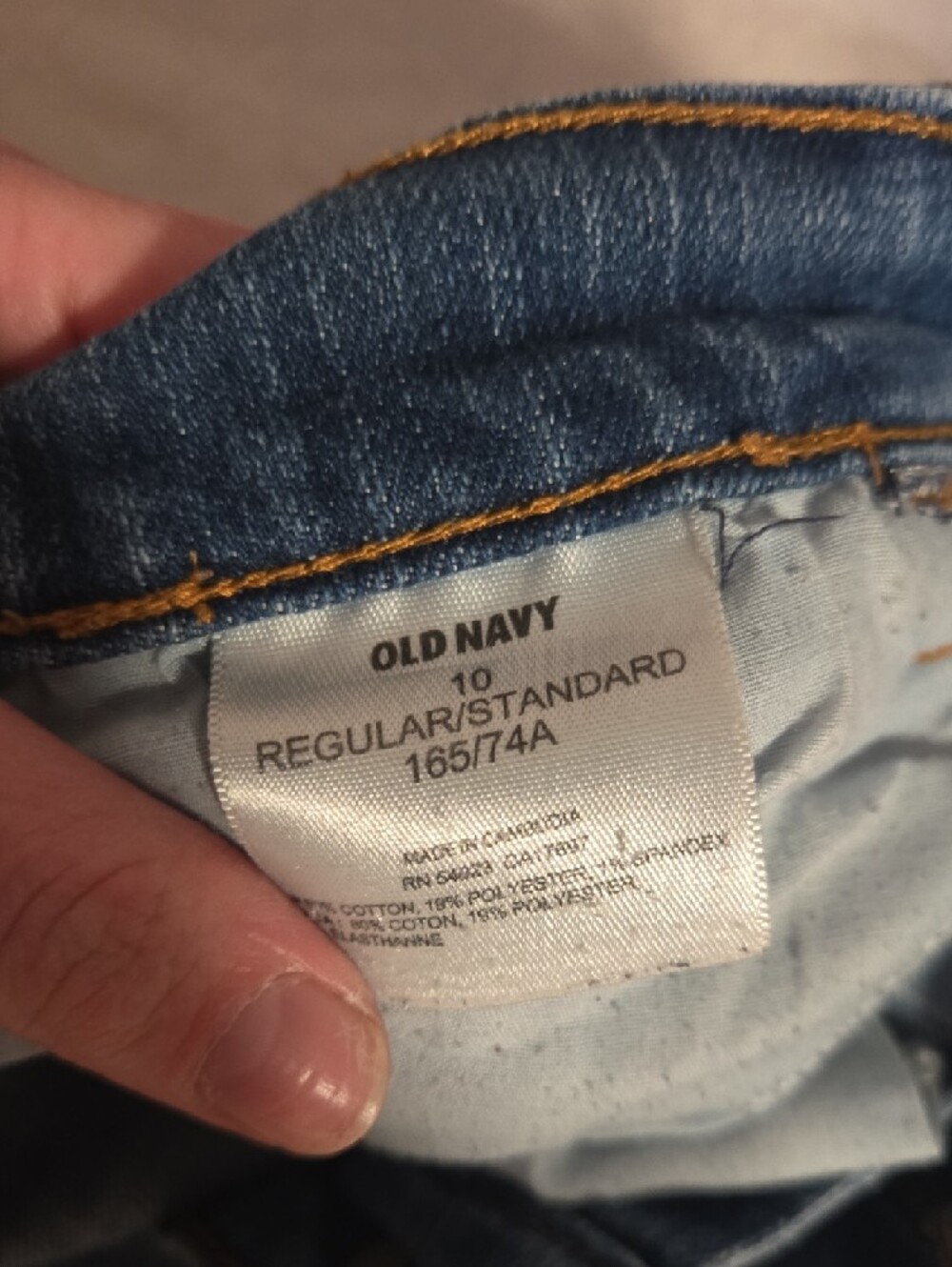 Old Navy Blue Distressed Boyfriend Denim Shorts - Picture 3 of 5